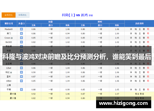 科隆与波鸿对决前瞻及比分预测分析，谁能笑到最后